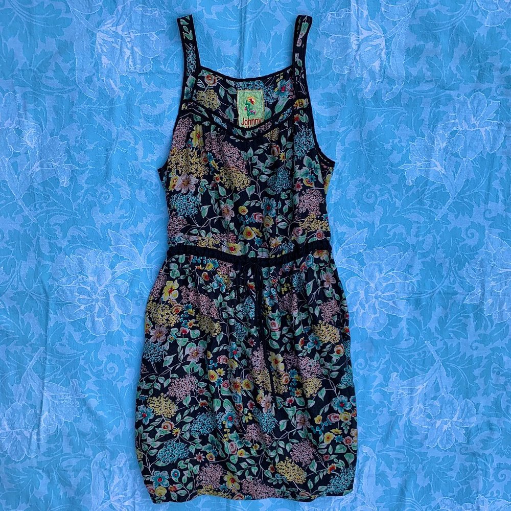 Johnny Was silk tank square neck dress - Picture 5 of 5